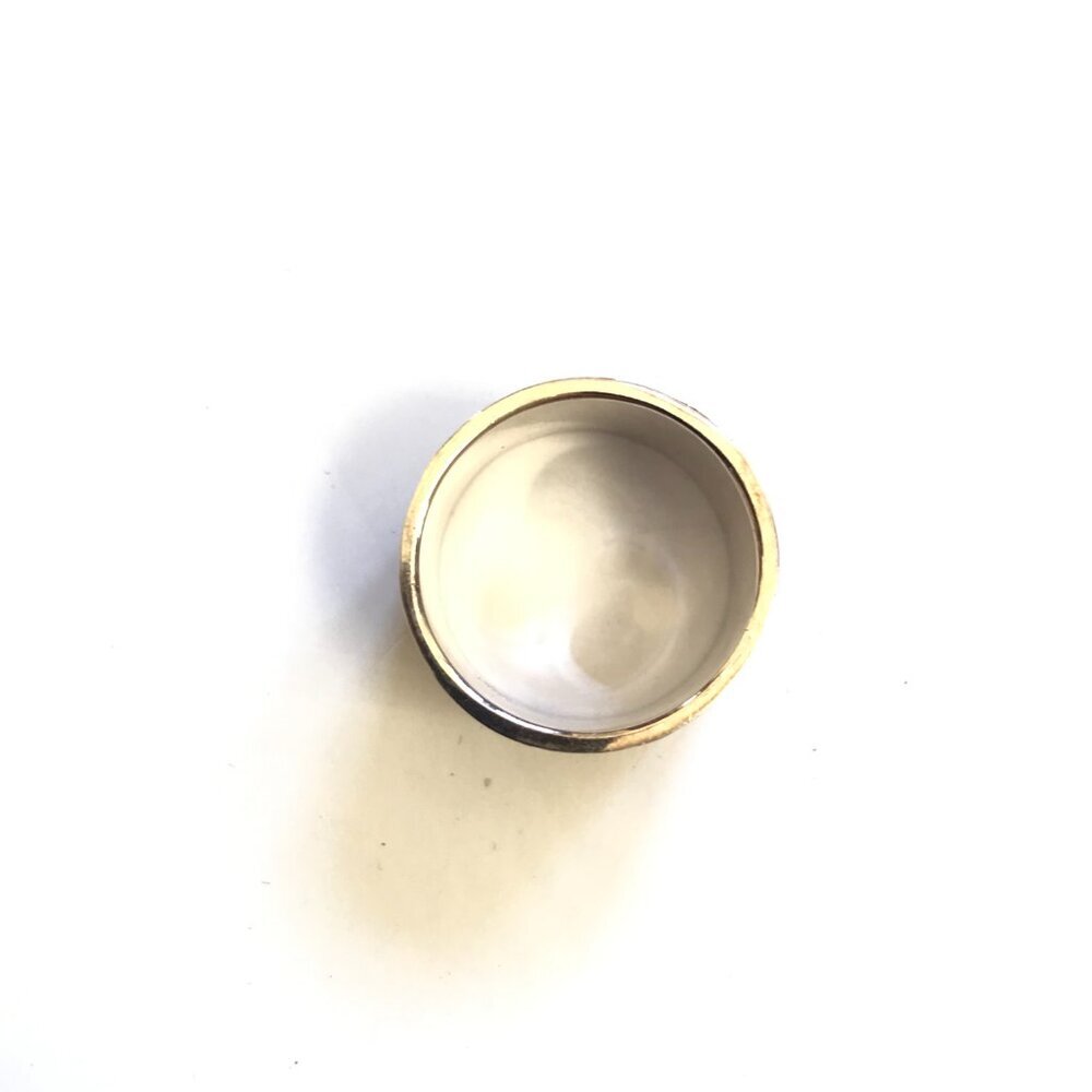 Anna Beck Classic Band Ring Womens 10 Two Tone 18K Gold .925 Sterling Silver - Picture 5 of 11